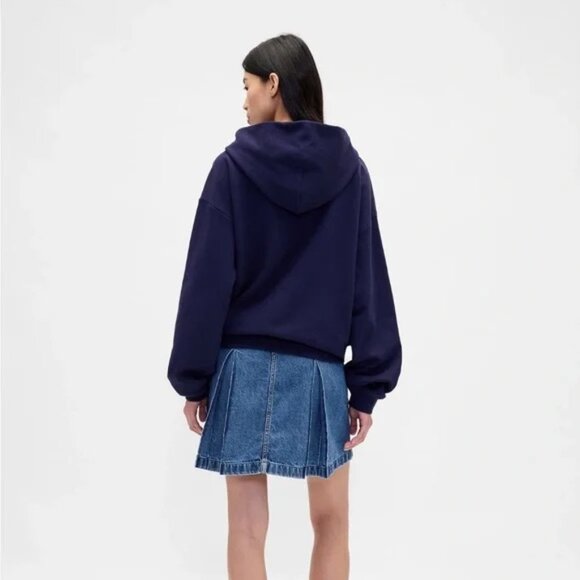 Gap x Sandy Liang Pleated Denim Skirt - Picture 3 of 9